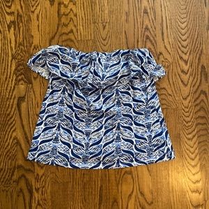 Lilly Pulitzer mermaid strapless top